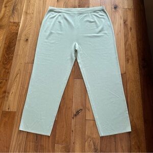 Marie St. Monet Pants Knit Pull On Stretch Waist Light Green Size 3X